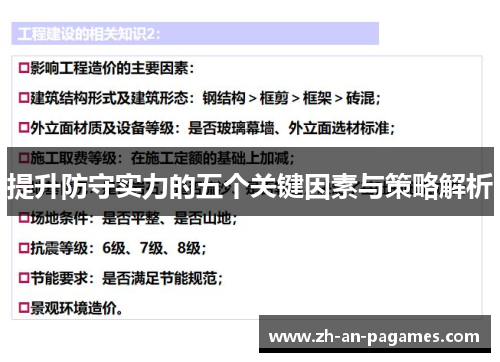 提升防守实力的五个关键因素与策略解析 提升防守实力的五个关键因素与策略解析